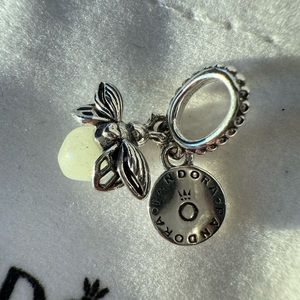 Pandora light bug glow in the dark charm